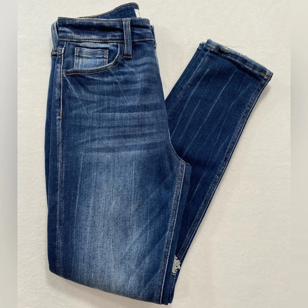 Artemis Vintage Ruby High Rise Stretch Ankle Cigarette Jeans 3/25 Distressed